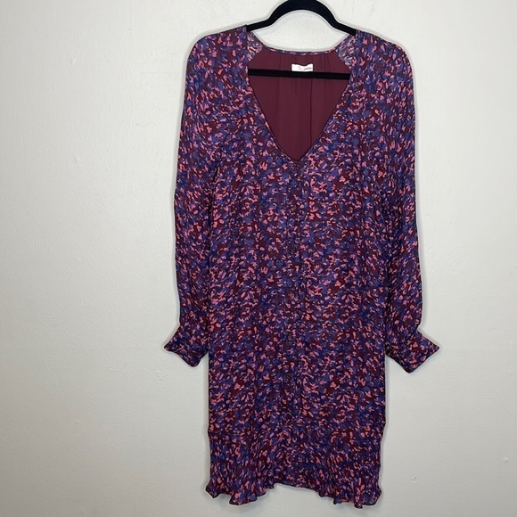 Parker | Silk Blend Calantha Long Sleeve Dress Size XL - Picture 2 of 10